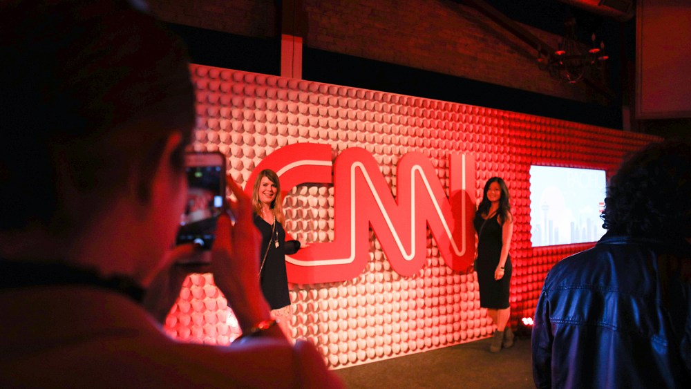 The scene at the CNN party.