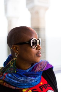 Street style at the Contemporary African Art Fair in Marrakech, Morocco.