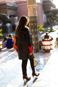 Street style at the Contemporary African Art Fair in Marrakech, Morocco.