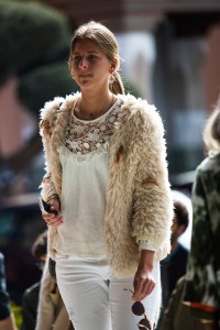 Street style at the Contemporary African Art Fair in Marrakech, Morocco.