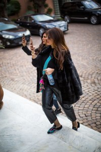 Street style at the Contemporary African Art Fair in Marrakech, Morocco.