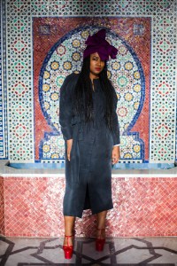 Street style at the Contemporary African Art Fair in Marrakech, Morocco.