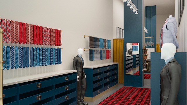 A rendering of the Philadelphia store.