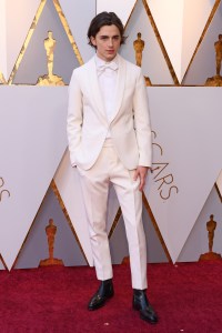 Timothee Chalamet in Berluti, Oscars 2018