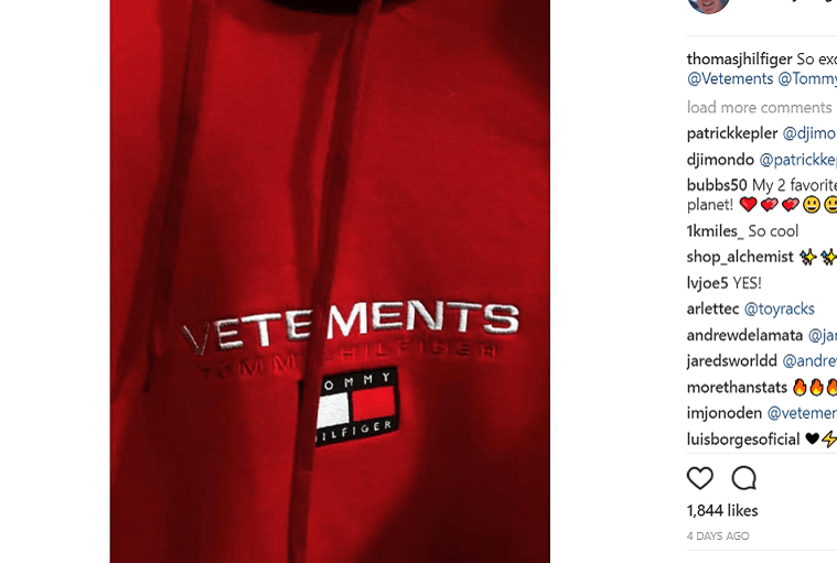 Tommy Hilfiger & Vetements Bring Back ’90s Nostalgia
