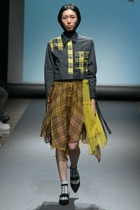 Model on the catwalk