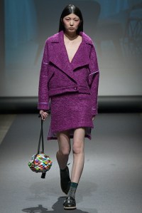 Model on the catwalk