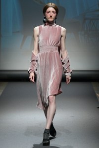 Model on the catwalk