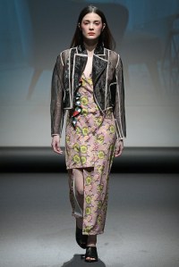 Model on the catwalk
