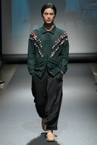 Model on the catwalk