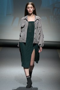 Model on the catwalk