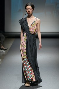 Model on the catwalk