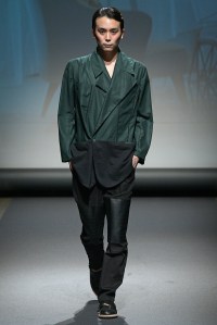 Model on the catwalk