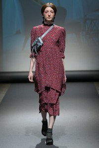 Model on the catwalk