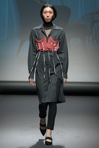 Model on the catwalk