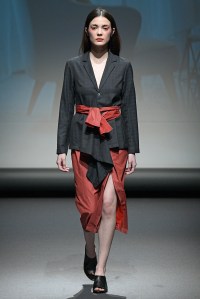 Model on the catwalk