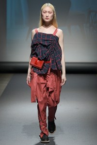 Model on the catwalk