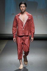 Model on the catwalk