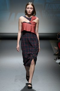 Model on the catwalk