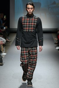 Model on the catwalk
