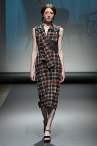 Model on the catwalk