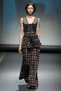 Model on the catwalk