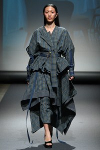 Model on the catwalk