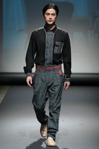 Model on the catwalk
