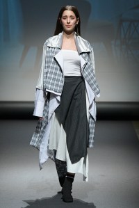 Model on the catwalk