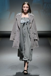 Model on the catwalk