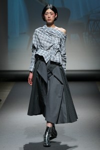 Model on the catwalk