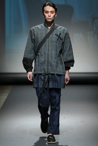 Model on the catwalk