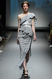 Model on the catwalk