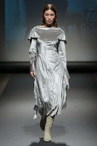 Model on the catwalk