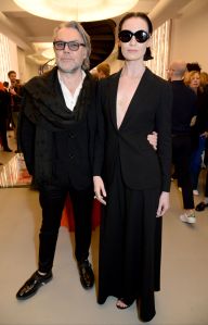 David Downton and Erin O'Connor Azzedine Alaia flagship store launch party
