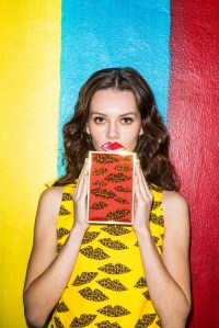 A look from the Alice + Olivia and Donald Robertson capsule collection.