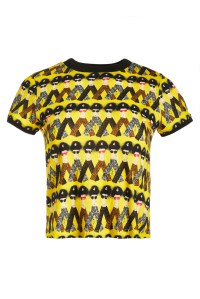 A look from the Alice + Olivia and Donald Robertson capsule collection.