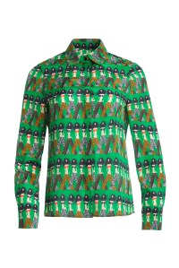 A look from the Alice + Olivia and Donald Robertson capsule collection.