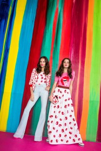 A look from the Alice + Olivia and Donald Robertson capsule collection.