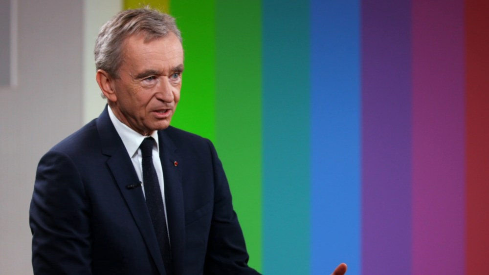 A still from CNBC series "The Brave Ones" with Bernard Arnault