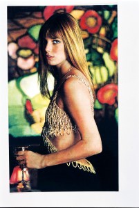 Jane Birkin in an Azzaro look.