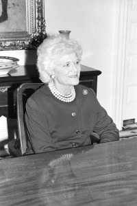 Barbara Bush, 1989.
