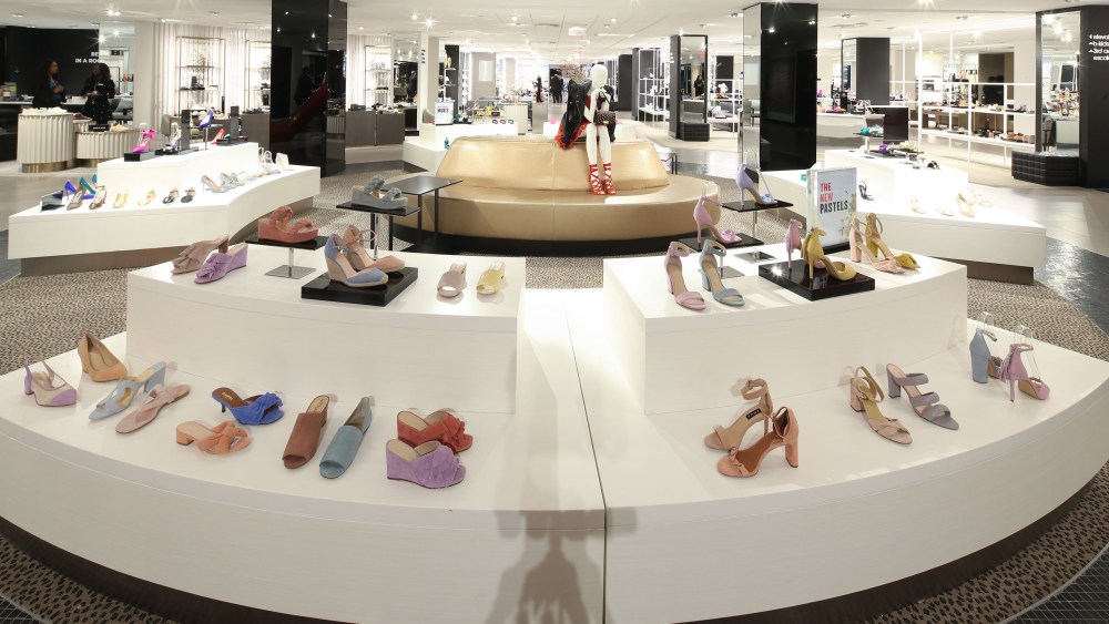 The 59th street Bloomingdales "re-imagined" footwear floor.