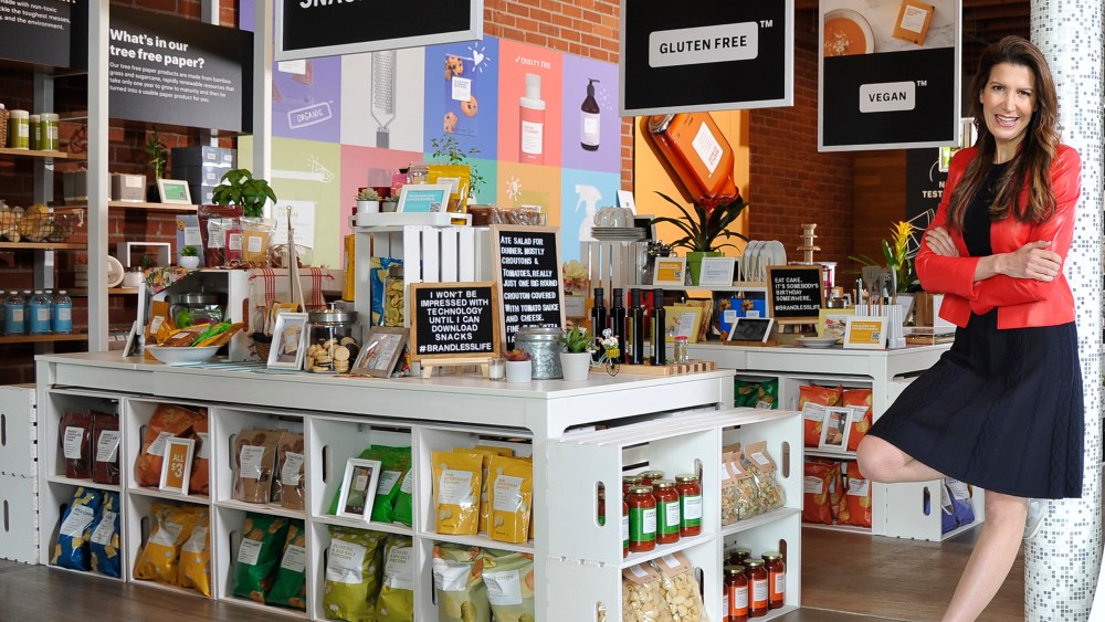 Tina Sharkey at Brandless Pop-Up Shop in Los Angeles