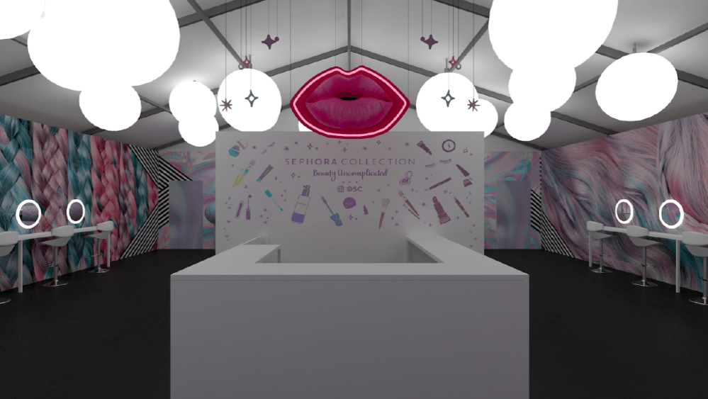 Sephora's Coachella Tent Rendering