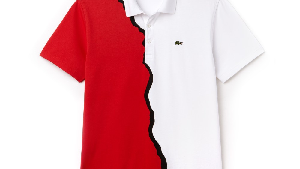 An all-over print polo from the 1990s.