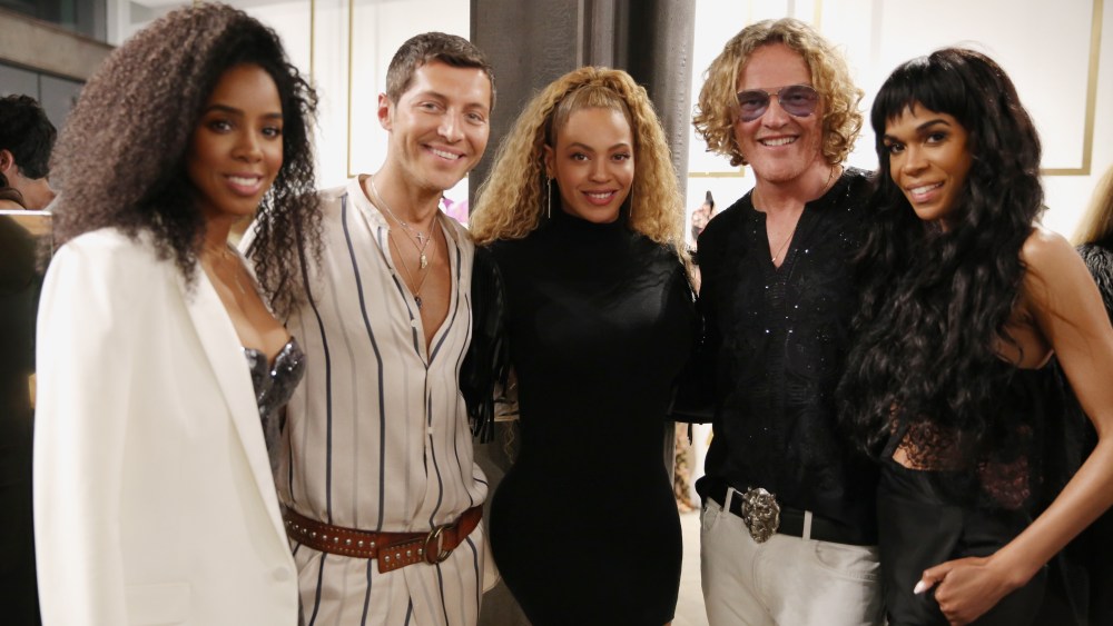 Kelly Rowland, Evangelo Bousis, Beyoncé, Peter Dundas and Michelle Williams L.A. Store Opening Party