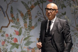Marco Bizzarri attends Gucci Artlab opening.