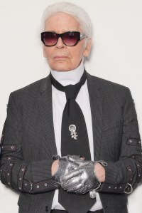 Nicolas Ghesquière and Karl Lagerfeld