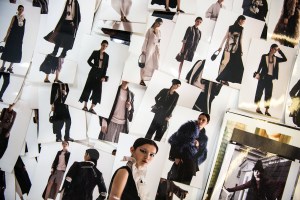 Men and women shop at the Esentai Mall in Almaty, Kazakhstan.